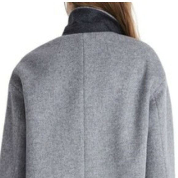 Madewell Gray Wool Blend Coat - Picture 4 of 8